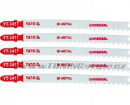 List pilový do přímočaré pily 130 mm UNI TPI10-5 5 ks Bi-Metal