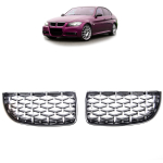 Maska - ledvinky BMW 3 E90 / E91 2005-2008 - diamond chrom / černé lesklé