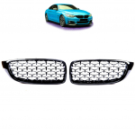 Maska - ledvinky BMW 4 (F32, F82) Coupe (F33, F83) Cabrio (F36) Gran Coupe 2013-2021 - diamond če...