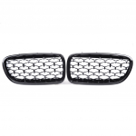 Maska - ledvinky BMW 5 F10/F11 2010-2018 diamiond černé lesklé
