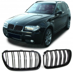 Maska - ledvinky BMW X3 (E83) 2003-2006 - M Style - černé lesklé