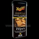 Meguiars Gold Class Rich Leather Wipes - ubrousky 25ks