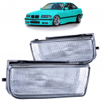 Mlhová světla přední pro BMW 3 (E36) 1991-1999  - chromová