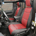 Neoprene seat cover set black/red Smittybilt GEN2