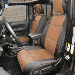 Neoprene seat cover set black/tan Smittybilt GEN2