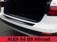 Nerezová ochranná lišta zadního nárazníku Audi A4 B9 Avant ALLROAD grafitová 2015-