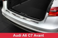 Nerezová ochranná lišta zadního nárazníku Audi A6 C7 Avant 2011-