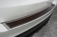 Nerezová ochranná lišta zadního nárazníku Mercedes-Benz GLC X253 15- červený carbon