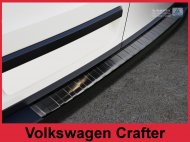 Nerezová ochranná lišta zadního nárazníku VW Crafter 17- grafitová