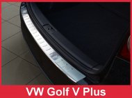 Nerezová ochranná lišta zadního nárazníku VW Golf Plus 05-09