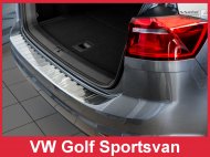 Nerezová ochranná lišta zadního nárazníku VW Golf Sportsvan 14- chromová