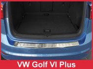 Nerezová ochranná lišta zadního nárazníku VW Golf VI Plus 09-12