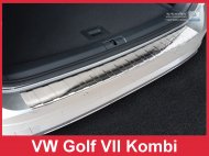 Nerezová ochranná lišta zadního nárazníku VW Golf VII Variant 17- lesklá