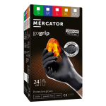 Nitrilové rukavice MERCATOR GoGrip ONE-BY-ONE ČERNÉ 100ks M