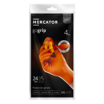 Nitrilové rukavice MERCATOR GoGrip ORANGE 4ks L