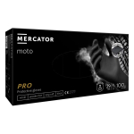 Nitrilové rukavice MERCATOR MOTO BLACK L 100ks