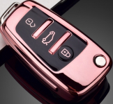 Obal na klíč Audi - růžový 