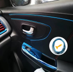 Ozdobná štěrbinová lišta do interiéru auta - modrá, 5m