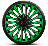 Ozdobné kryty kol, poklice 13" SOHO GREEN BLACK 4ks