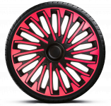 Ozdobné kryty kol, poklice 13" SOHO PINK BLACK 4ks