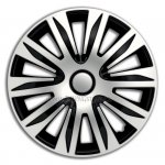 Ozdobné kryty kol, poklice 13" 4racing NARDO SILVER/BLACK 4ks