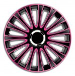 Ozdobné kryty kol, poklice 13" ARGO LE MANS PRO PINK/BLACK 4ks