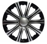 Ozdobné kryty kol, poklice 13" MODENA BLACK SILVER