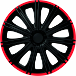 Ozdobné kryty kol, poklice 14" 4racing NERO R 4ks