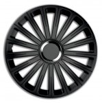 Ozdobné kryty kol, poklice 14" 4racing RADICAL PRO BLACK 4ks