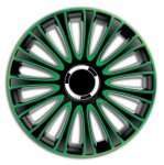 Ozdobné kryty kol, poklice 14" ARGO LE MANS PRO GREEN/BLACK 4ks