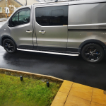 Plastové lemy blatníků pro RENAULT Trafic X82 2014-2018 LWB s TÜV