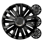 Ozdobné kryty kol, poklice Royal 15” černá sada 4ks COLOR BOX