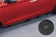 Prahové difuzory CSR pro Hyundai I30 (PD)  2017- černá struktura