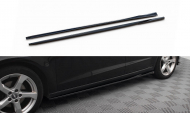 Prahové lišty Audi A3 Sportback 8V Facelift černý lesklý plast