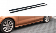 Prahové lišty V.3 Audi A7 S-Line / S7 C7 černý lesklý plast