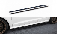 Prahové lišty Audi S3 / A3 S-Line Sportback 8V černý lesklý plast