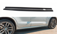 Prahové lišty BMW X3 F25 M-Pack Facelift 2014- 2017 matný plast