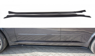 Prahové lišty BMW X5 E70 Facelift M-pack 2010-2013 černý lesklý plast
