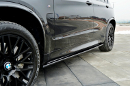 Prahové lišty BMW X5 F15 M50d 2013-2018 černý lesklý plast