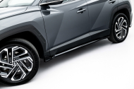 Prahové lišty Hyundai Tucson Mk4 Facelift černý lesklý plast