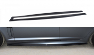 Prahové lišty JAGUAR XF- R 2007- 2011 černý lesklý plast