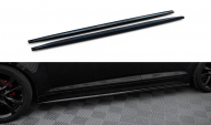 Prahové lišty Kia Optima Mk3 černý lesklý plast