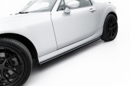 Prahové lišty Mazda MX-5 Mk3 (NC) Facelift černý lesklý plast