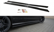 Prahové lišty MERCEDES-BENZ E63 AMG W212  2009-2012 černý lesklý plast