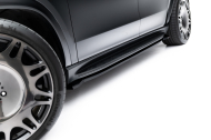 Prahové lišty Mercedes-Benz GLS AMG-Line X167 Facelift černý lesklý plast
