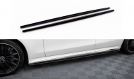 Prahové lišty Mercedes-Benz S AMG-Line W223 černý lesklý plast
