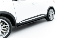Prahové lišty MG HS Mk1 Facelift černý lesklý plast