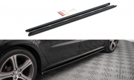 Prahové lišty Peugeot 508 GT Mk1 Facelift černý lesklý plast