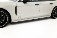 Prahové lišty Porsche Panamera GTS Sport Turismo 971 Facelift černý lesklý plast