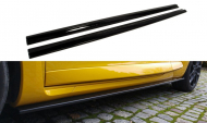Prahové lišty Renault Megane III RS 10-15 černý lesklý plast